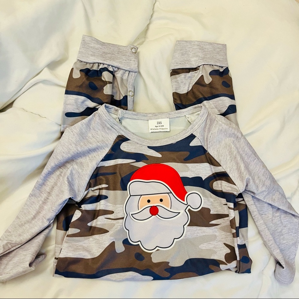 Baby Boy Santa Christmas One Piece Romper Size 0-3 months - Picture 11 of 11